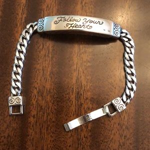 Brighton Follow Your Heart inspirational bar bracelet